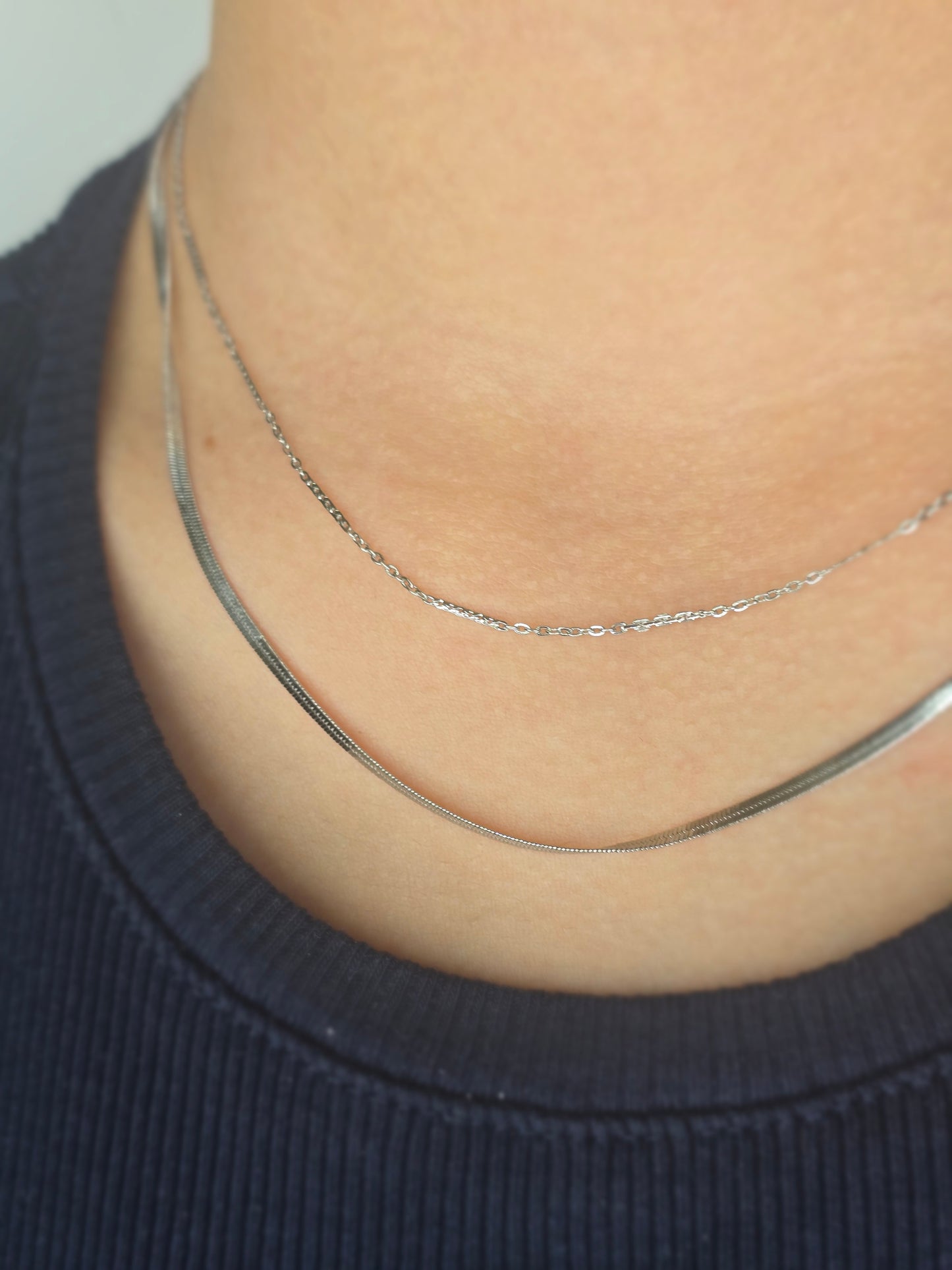 Collier double Argenté
